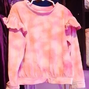 Cat & Jack Size 5T Pink Ruffled Kids Top & Pants